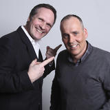  Left: Sledge CEO Nic Cooper, right: O2 Head of events, John Worthington. Photographed for Haymarket Publications.