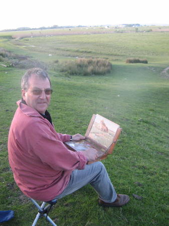 Tony Westmore painting at Fairfield Church