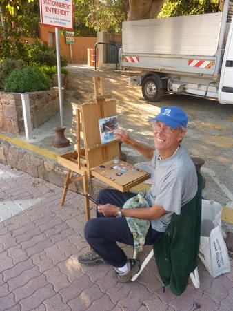 My friend Jeremy Daynes at Theole sur Mer Cote d Azur