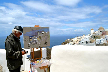 Ken Howard Ra in Santorini