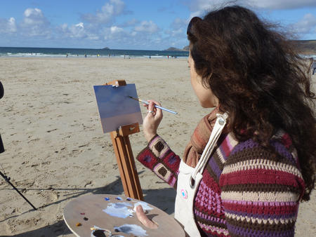 Laura Dos Remedios.hard at it at Sennan Cove