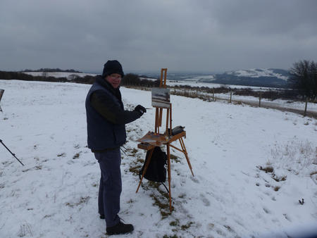 peter Van Breda freezing at Lewes