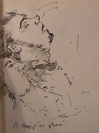 a sleep on the plane