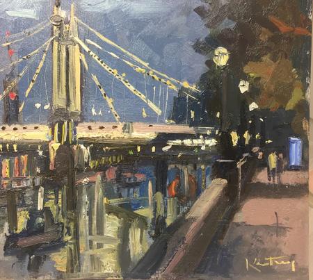 Nighttime, Albert Bridge