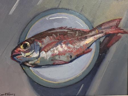 RED SNAPPER ON DENBY PLATE