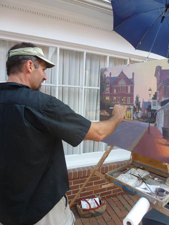 Ken Deward at Plein air Easton