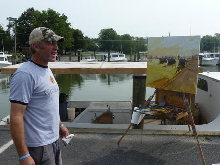Tim Bell at Tilghmann Island Chesapeake Bay