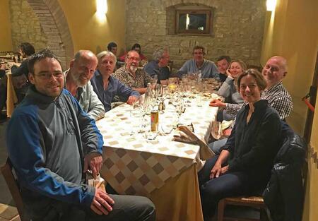 The gang in Monterchi Umbria