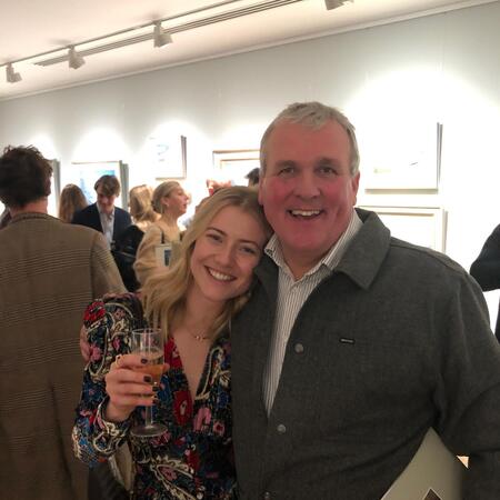 Me and Daisy Sims Hilditch at her Portland Gallery PV