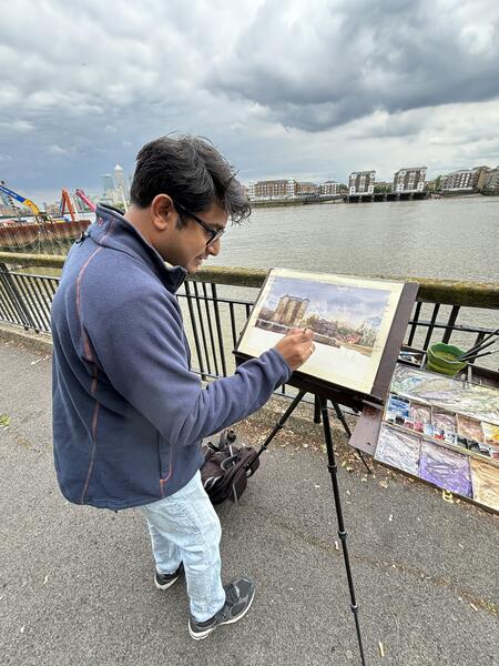 Harsh Agrawal with Wappers in Wapping