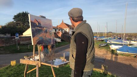 my mate Rob Pointon in Blakeney