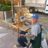 My friend Jeremy Daynes at Theole sur Mer Cote d Azur