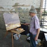 John Myers attacking a big one, Rotherhythe