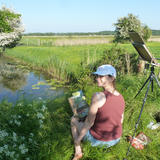 My Beautiful 12 year old daughter, Bethany, with her pochade box..train them young I say!