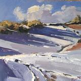 Snow shadows on the dunes