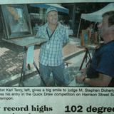 Me in the local Rag during Plein Air easton
