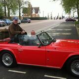 Tony Dakin and me in Pete Browns TR