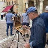 With Don Demers in Pienza, Tuscany 2022