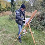 James Coleman painting at Aspalls Suffolk