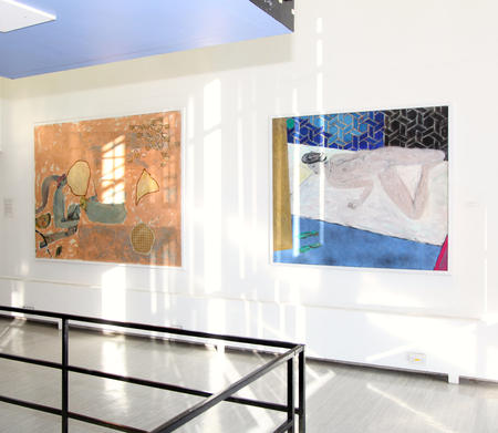 'Greek Lounger' and 'model sleeping' (revised) in situ