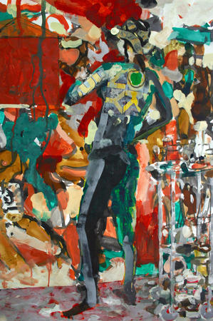 Painting with Western influence (detail)