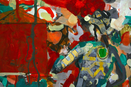 Painting with Western influence (detail)