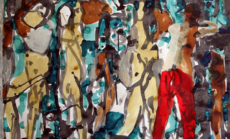 Painting with European influence (detail)