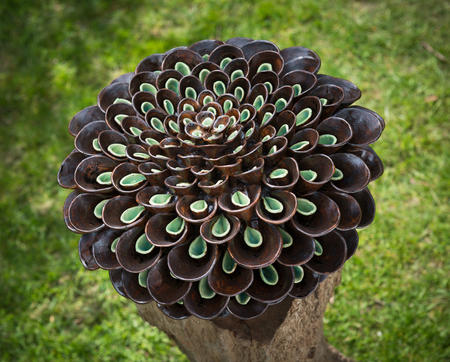 Chocolate and lime pompom