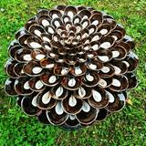 chocolate and crystal pompom