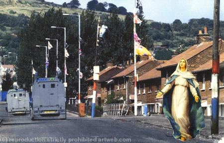'The Holy Mother Comes To North Belfast The Wrong Side Of Alliance Avenue)'