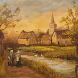 Old style oil painting