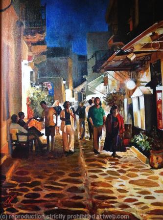 'Grecian Nights' Detail