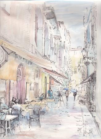 'Rainy Day in San Remo'