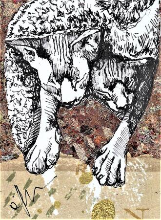 'Legwarmers' with Metal Leaf