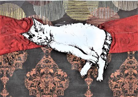 'All Done In' with Metal Leaf