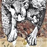 'Legwarmers' with Metal Leaf