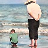 'Gill and Tom at the Seaside'