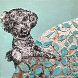 Leon - commissioned textured altered art