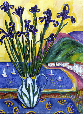 Irises by the Sea