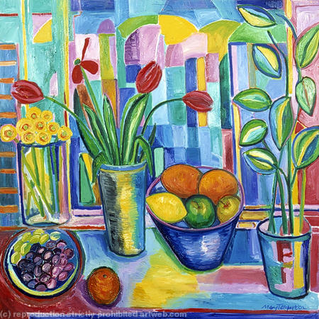 Still Life with Fruit and Flowers