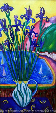Irises by the Sea