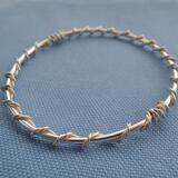 Wire wrapped bangle