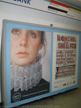 Art Below Poster of 21st Century Ruff, Bank Station,London, October 2006