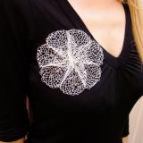 Medium Bloom Brooch-white