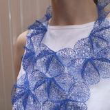 Bright Blue Petal Neckpiece