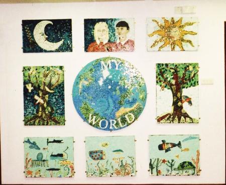 Pells School Mosaic, Made by all the children.