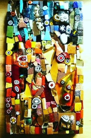 Mosaic Panel Ungrouted effect