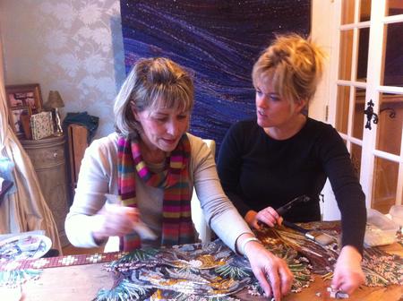Teresa and me working on the Gannet