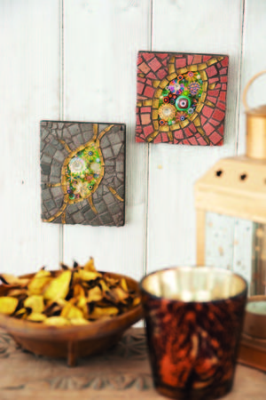 Wall hangings from the book