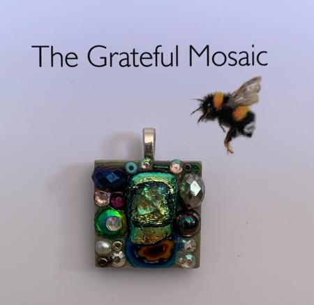 Mosaic magnet pendant Blue/Green 